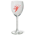 8 Oz. Wine Glass w/ Twisted Stem